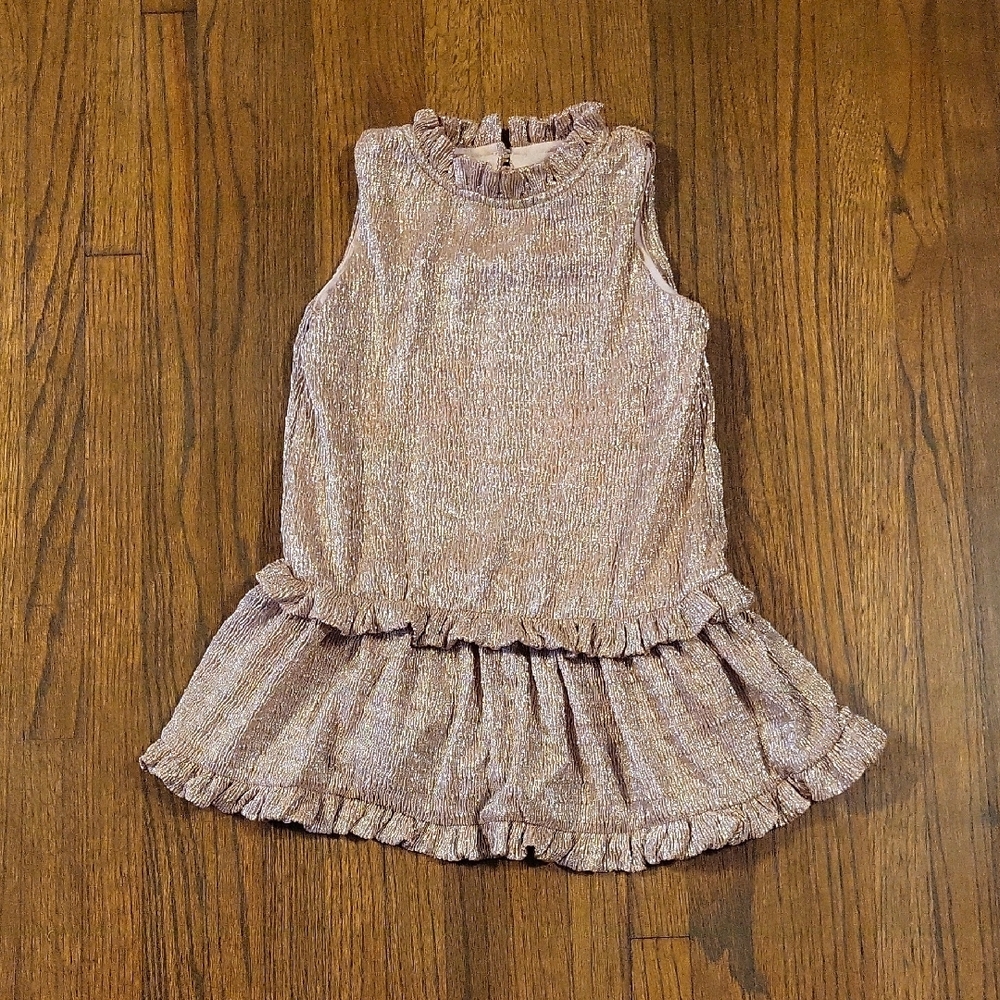 Kate Spade Shimmering Metallic Sleeveless Dress